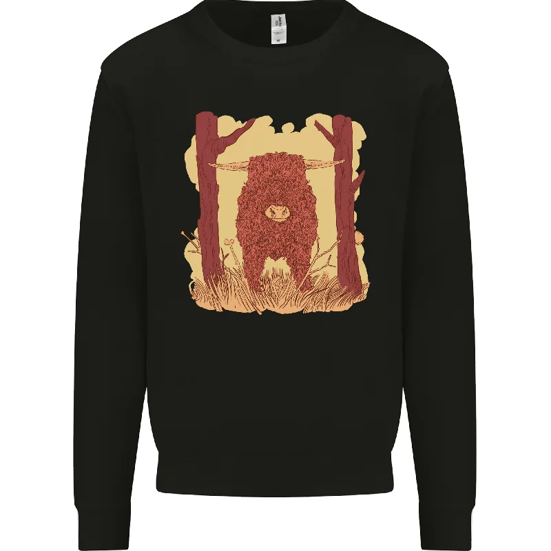 Unmissable Offer high-quality athletic sweatshirtA Highland Cow Mens Sweatshirt Jumper