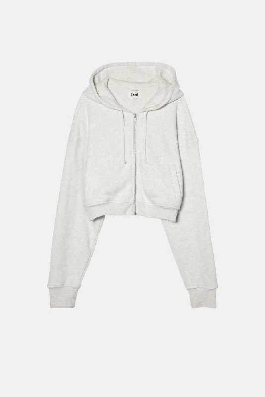 Act Fast oversized sports sweatshirtBABYDOLL CROP ZIP HOODIE