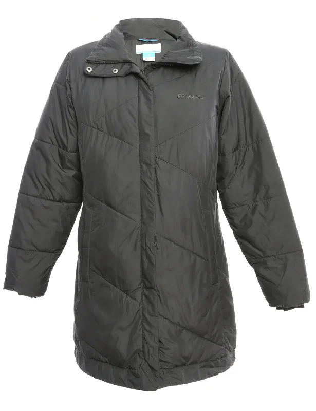 Act Fast modern coatColumbia Long Black Puffer Coat - M
