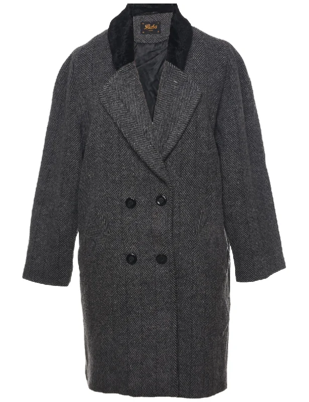 Today’s Special tailored blazer coatHerringbone Tweed Wool Coat - L