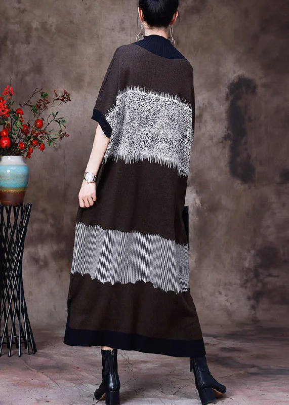 Get It Before It’s Gone bodycon dressItalian Black Stand Collar Side Open Pockets Wool Patchwork Knit Vacation Dresses Long Sleeve Get It Before It’s Gone bodycon dressItalian Black Stand Collar Side Open Pockets Wool Patchwork Knit Vacation Dresses Long Sleeve