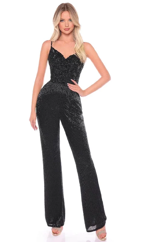 Flash Sale Amarra 88135 - Sequin Sleeveless Jumpsuit