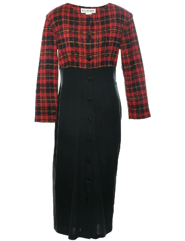 Clearance Sale retro coatChecked Dress - M