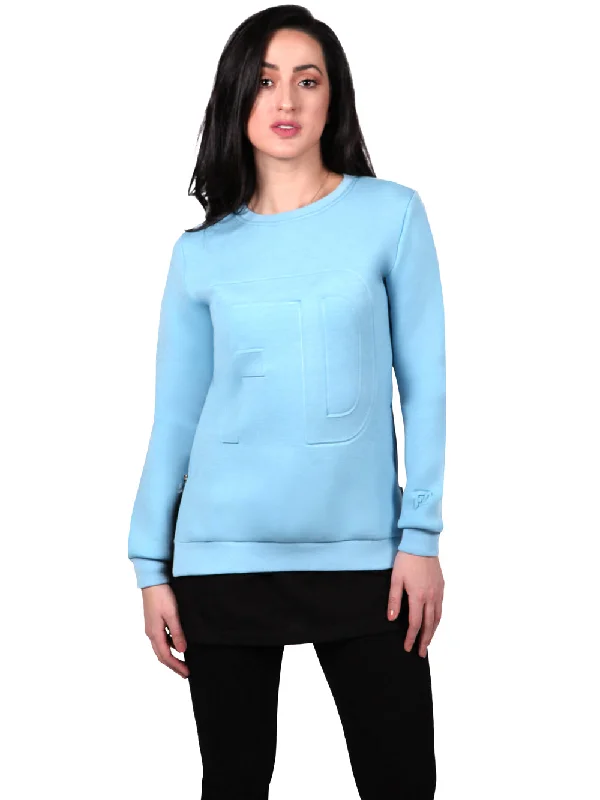 sleek gym hoodieBlue Sweater