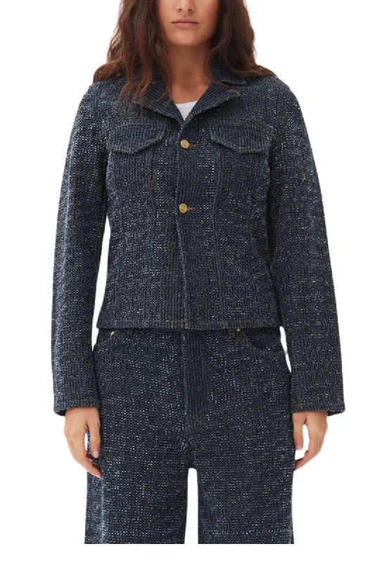 oversized puffer coatFluffy Denim Blazer