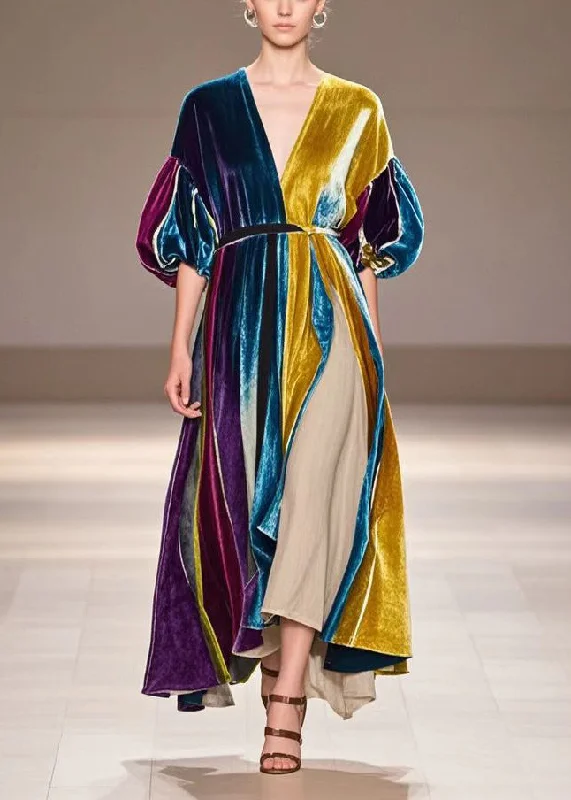 Steals and Deals ruched dressWomen V Neck Patchwork Silk Velvet Vacation Dress Short Sleeve Steals and Deals ruched dressWomen V Neck Patchwork Silk Velvet Vacation Dress Short Sleeve