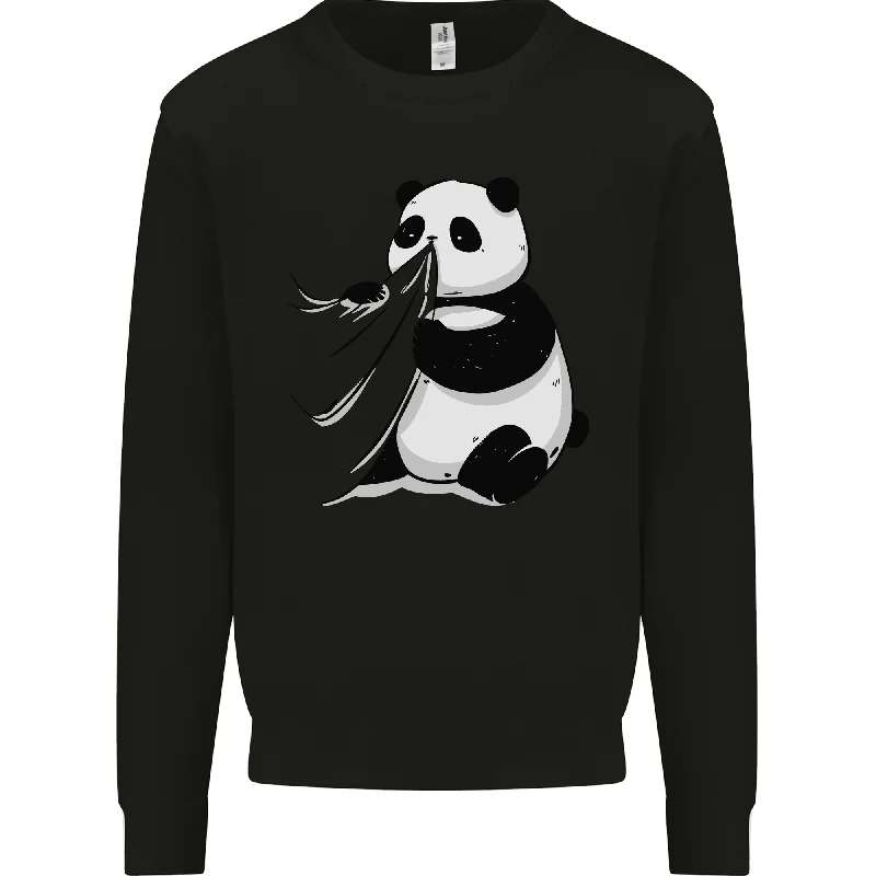 gym ready hoodieA Funny Panda Bear Mens Sweatshirt Jumper