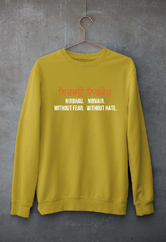 Don't Wait premium gym hoodieNirbhau Nirvair Unisex Sweatshirt for Men/Women
