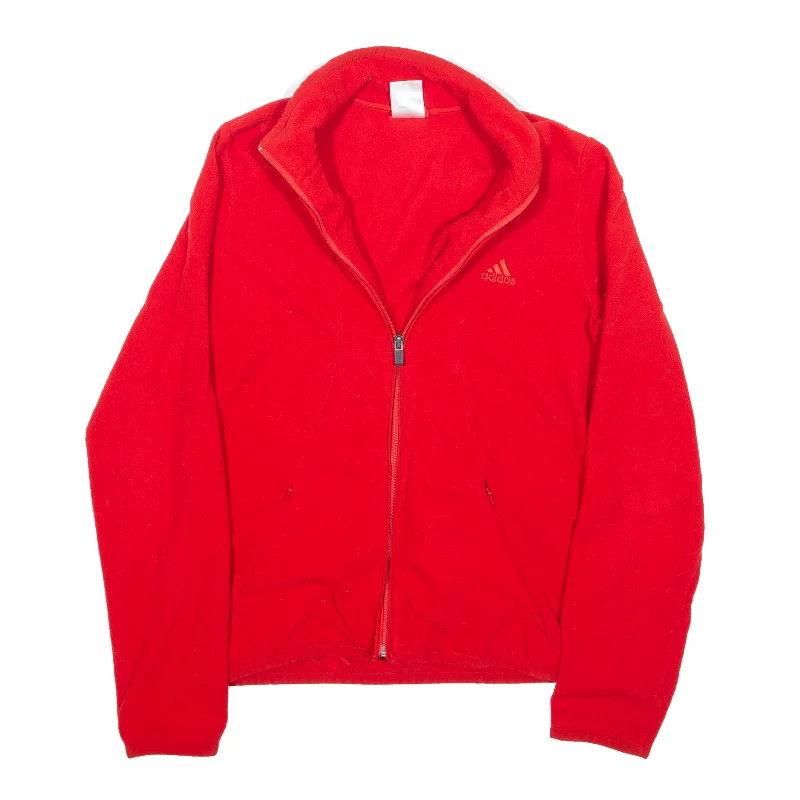 Savings Galore relaxed fit coatADIDAS Fleece Jacket Red Womens UK 14