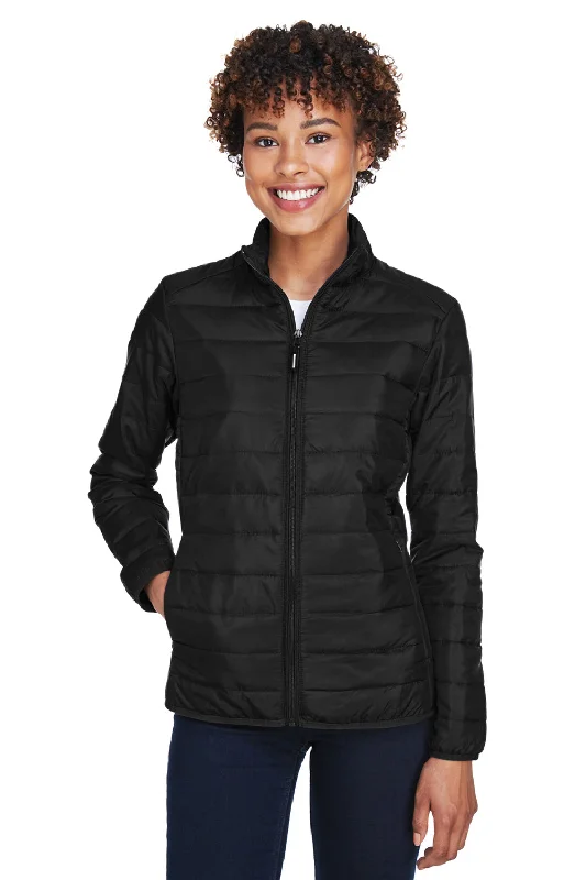 Exclusive Savings sleek and warm coatCore 365 Womens Prevail Packable Puffer Water Resistant Full Zip Jacket - Black Exclusive Savings sleek and warm coatCore 365 Womens Prevail Packable Puffer Water Resistant Full Zip Jacket - Black