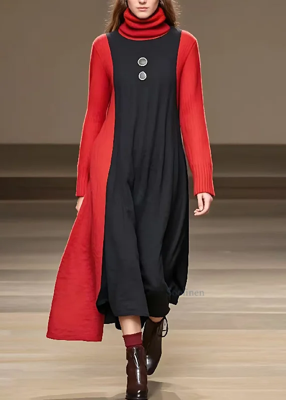 Price Cut comfy maxi dressCasual Black Asymmetrical Patchwork Party Maxi Dress Long Sleeve Price Cut comfy maxi dressCasual Black Asymmetrical Patchwork Party Maxi Dress Long Sleeve