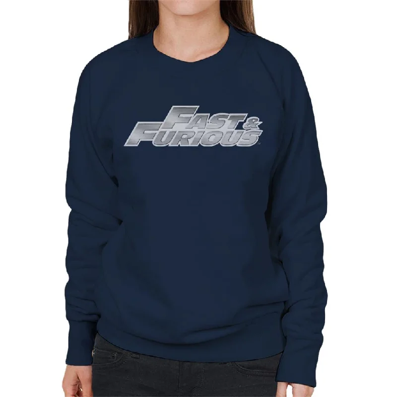 streetwear gym sweatshirtFast and Furious Chrome Logo Women's Sweatshirt