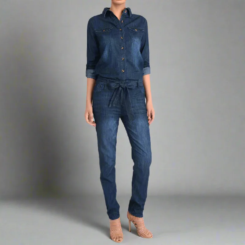 Don’t Miss Out Rhonda Denim Jumpsuit