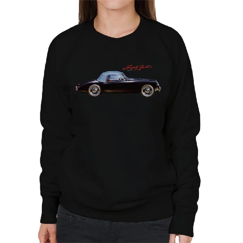 fashionable fitness sweatshirtMG Safety Fast British Motor Heritage Women's Sweatshirt