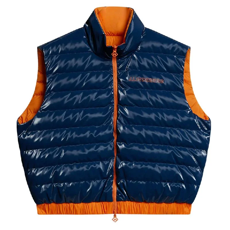 utility coatJ.Lindeberg Isla Reversible Golf Vest Estate Blue - FW23 Women