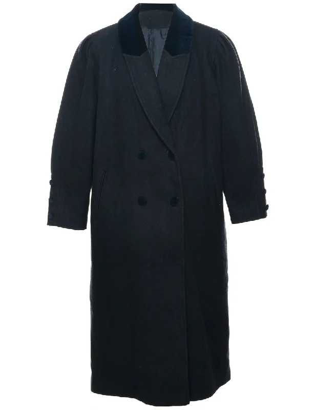 Limited Stock chic wool coatDouble Breasted Wool Coat - L