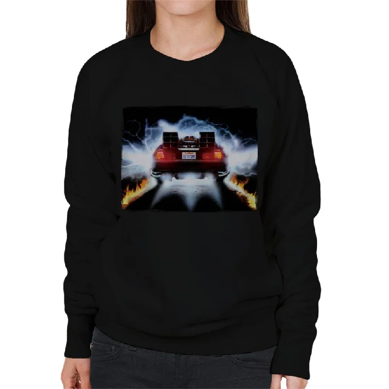 Buy More, Save More urban activewear hoodieBack to the Future Delorean Taking Off For Time Travel Women's Sweatshirt