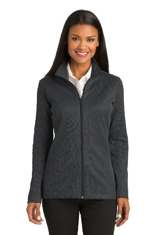 Stock Up and Save lightweight coatPort Authority Womens Full Zip Jacket - Iron Grey
