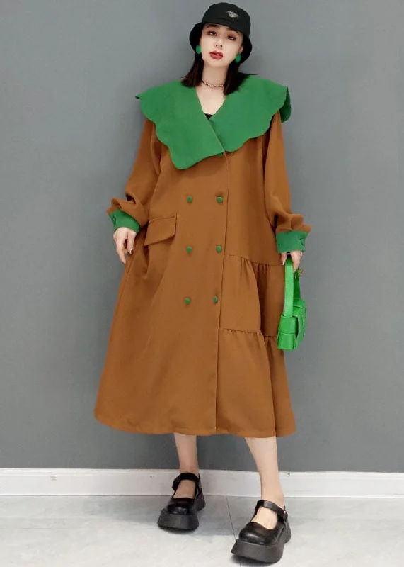 Best Seller fitted dressFrench Yellow Ruffled Patchwork Wrinkled Bouble Breast Long Dress Long Sleeve Best Seller fitted dressFrench Yellow Ruffled Patchwork Wrinkled Bouble Breast Long Dress Long Sleeve