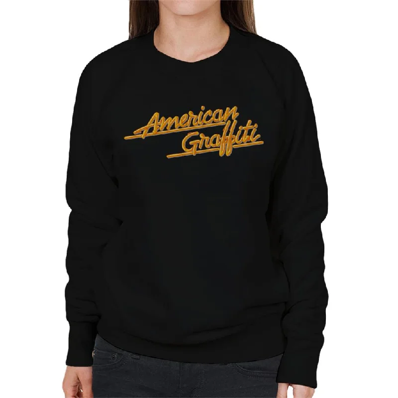 Grand Opening Sale functional sports hoodieAmerican Graffiti Orange Logo Women's Sweatshirt Grand Opening Sale functional sports hoodieAmerican Graffiti Orange Logo Women's Sweatshirt