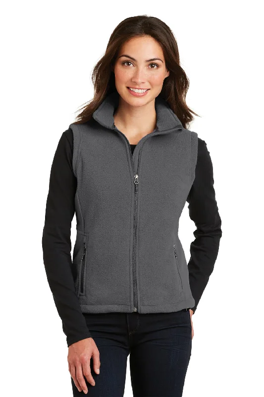 Today's Special graphic coatPort Authority Womens Full Zip Fleece Vest - Iron Grey
