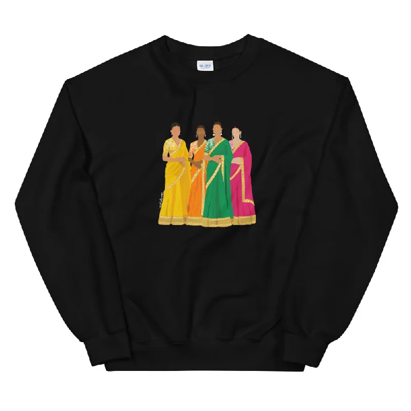 Midnight Madness workout-ready hoodieDesi Aunties Sweatshirt