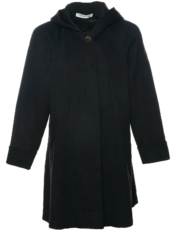 Customer Appreciation Sale chic wool coatHooded Wool Coat - L