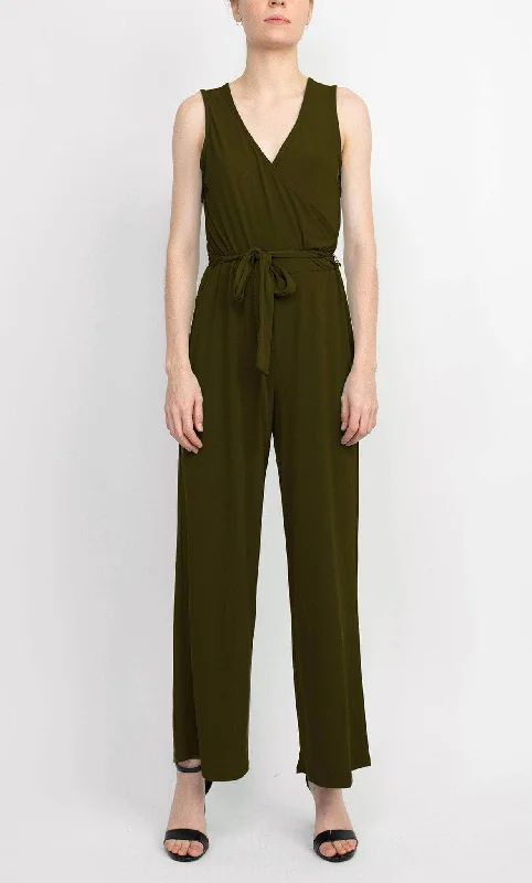 Bargain Prices Nina Leonard L9678C - Sleeveless V-Neck Jumpsuit