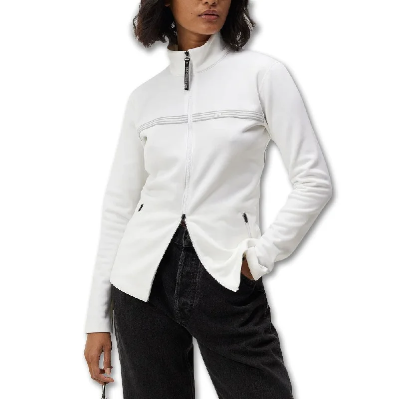 classic zip-up coatJ.Lindeberg Promenade Mid Layer Golf Pullover White - FW23 Women