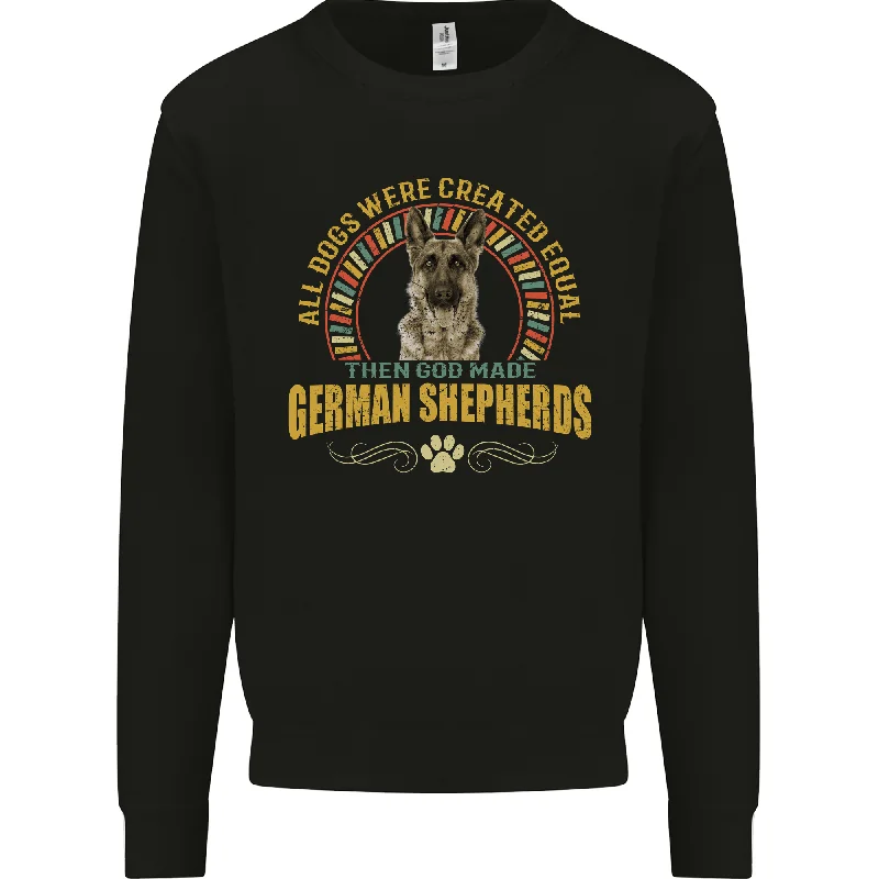 vibrant athletic hoodieA German Shepherd Dog Mens Sweatshirt Jumper