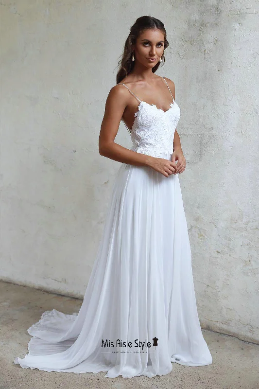Limited Time Discount chic dressSpaghetti Straps Summer Wedding Dress