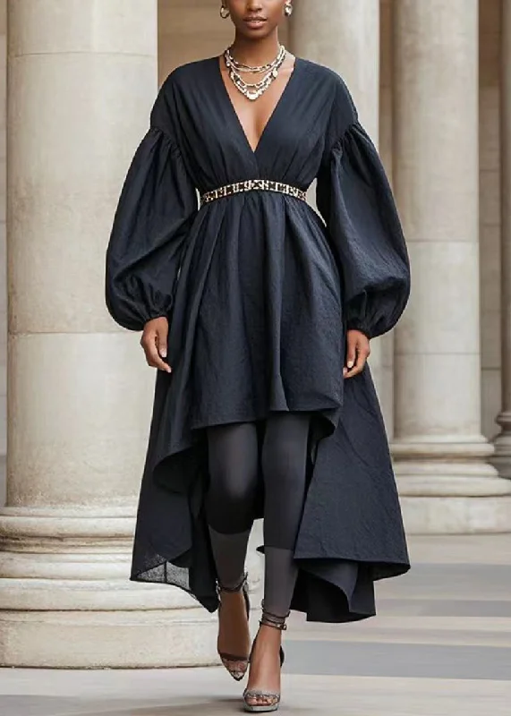 Can't Be Beat boho-chic dressWomen Black Asymmetrical Design Silm Fit Cotton Holiday Dress Fall Can't Be Beat boho-chic dressWomen Black Asymmetrical Design Silm Fit Cotton Holiday Dress Fall