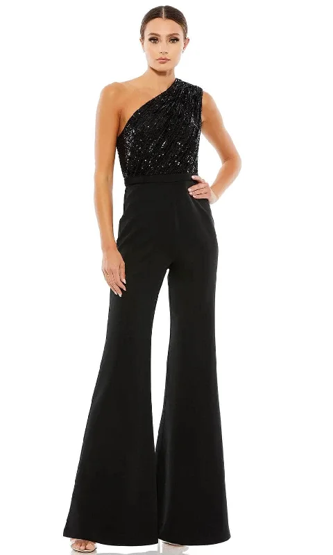 Extra Savings Ieena Duggal 26716 - Asymmetric Sequined Jumpsuit