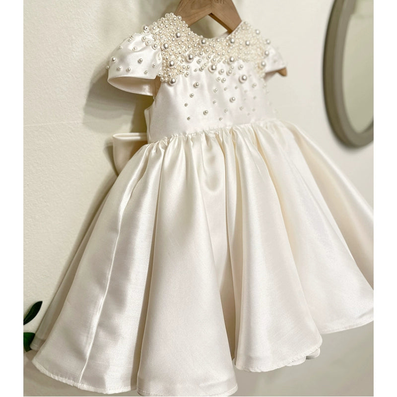 Sale Event casual shift dressBaby Birthday Party Dress Girls Satin Princess Dress