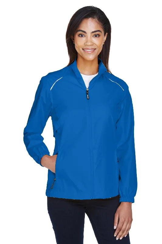 Deep Discounts fashion coat with hoodCore 365 Womens Motivate Water Resistant Full Zip Jacket - True Royal Blue Deep Discounts fashion coat with hoodCore 365 Womens Motivate Water Resistant Full Zip Jacket - True Royal Blue