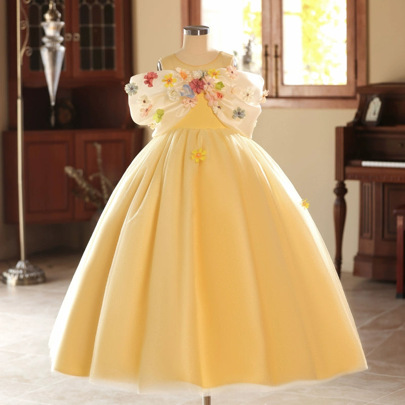 Blowout Deals chic slip dressChildren's Yellow Ball Princess Dress Flower Girl Wedding Dress Blowout Deals chic slip dressChildren's Yellow Ball Princess Dress Flower Girl Wedding Dress