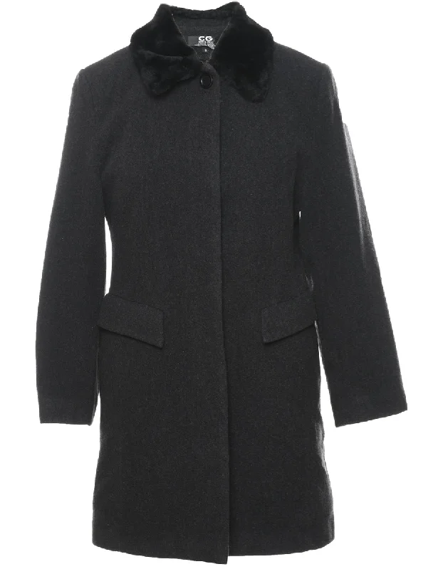 Limited Stock classic trench coatSingle Breasted Wool Coat - S
