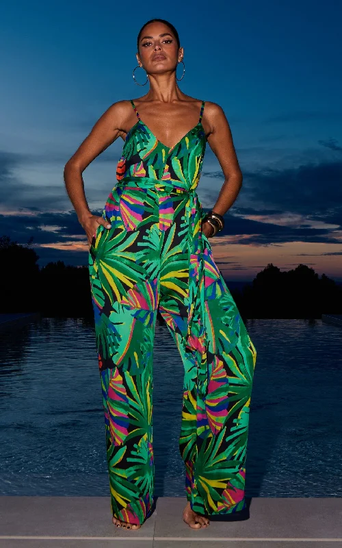 Savings Bonanza HALO Cayman Jumpsuit in Retro Tropic