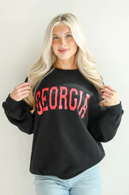 bold fitness hoodieBlack Georgia Sweatshirt