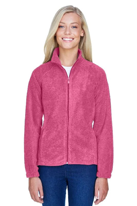 Discount Extravaganza padded puffer coatHarriton Womens Pill Resistant Fleece Full Zip Jacket - Charity Pink