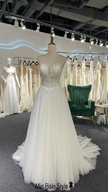 Super Bargain sleek dressBall Gown Ivory Tulle Summer Wedding Dress