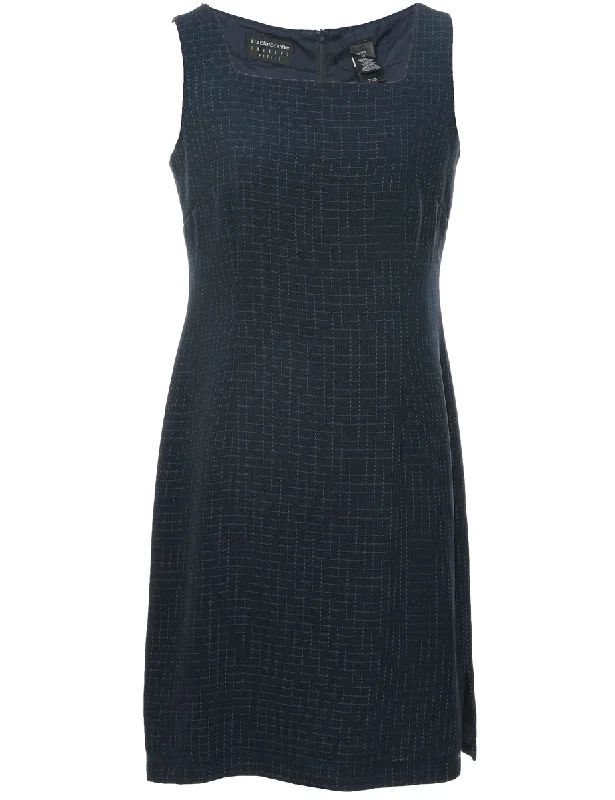 Unbeatable Prices trendy puffer coatPinstriped Navy Dress - M