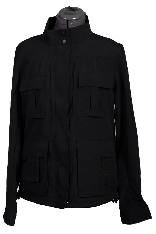 trendy puffer coatScully Womens Black Nylon Multi-Pocket Jacket