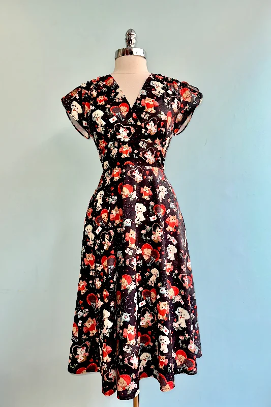 Price Meltdown oversized dressPuppy and Kitty Valentines Surplice Dress by Voodoo Vixen Price Meltdown oversized dressPuppy and Kitty Valentines Surplice Dress by Voodoo Vixen
