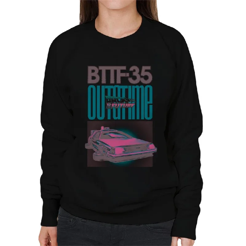 Take Advantage trendy sports sweatshirtBack to the Future Delorean 35 Outatime Women's Sweatshirt