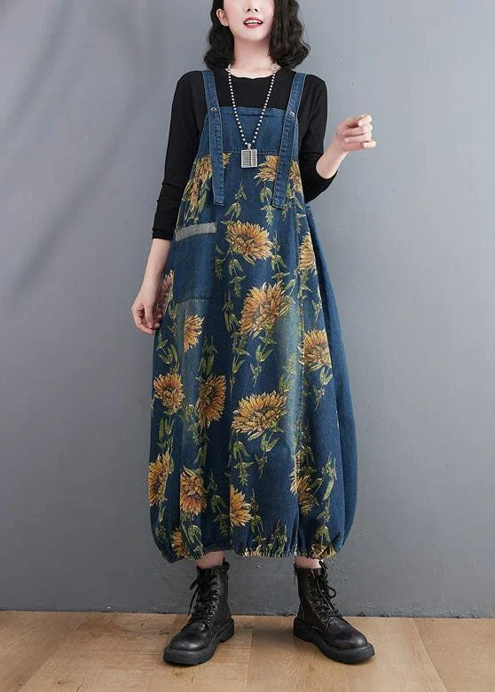 Discount Deals casual day dressFrench Blue Print Denim Spaghetti Strap Dresses Spring Discount Deals casual day dressFrench Blue Print Denim Spaghetti Strap Dresses Spring