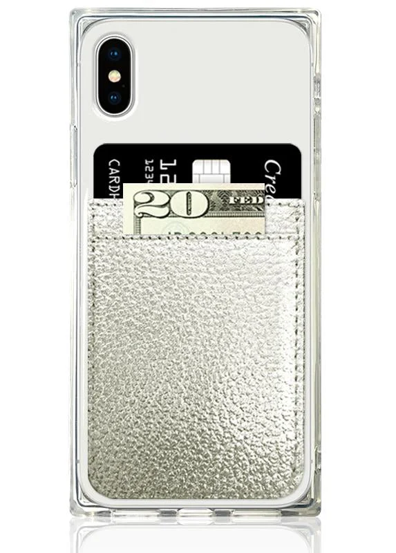 shift dressSilver Leather Phone Pocket