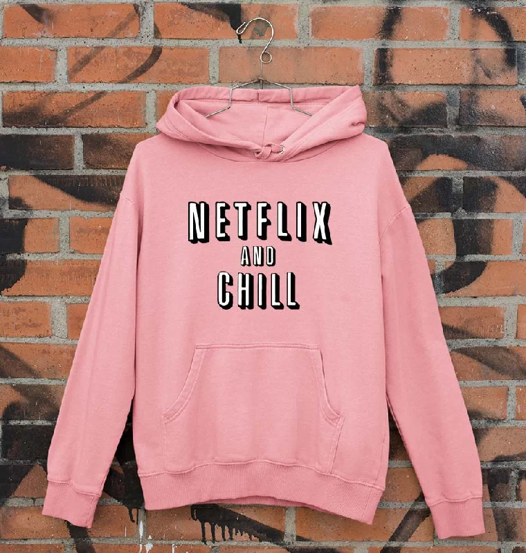 Extra Savings classic pullover hoodieNetflix and Chill Unisex Hoodie for Men/Women
