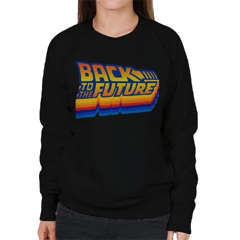 Daily Deals smooth fit athletic sweatshirtBack to the Future Gradient Logo Women's Sweatshirt