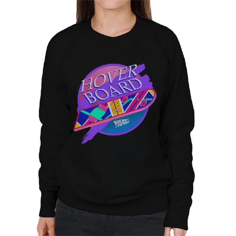 Final Clearance sleek sports hoodieBack to the Future Marty Mcflys Vaporwave Hoverboard Women's Sweatshirt